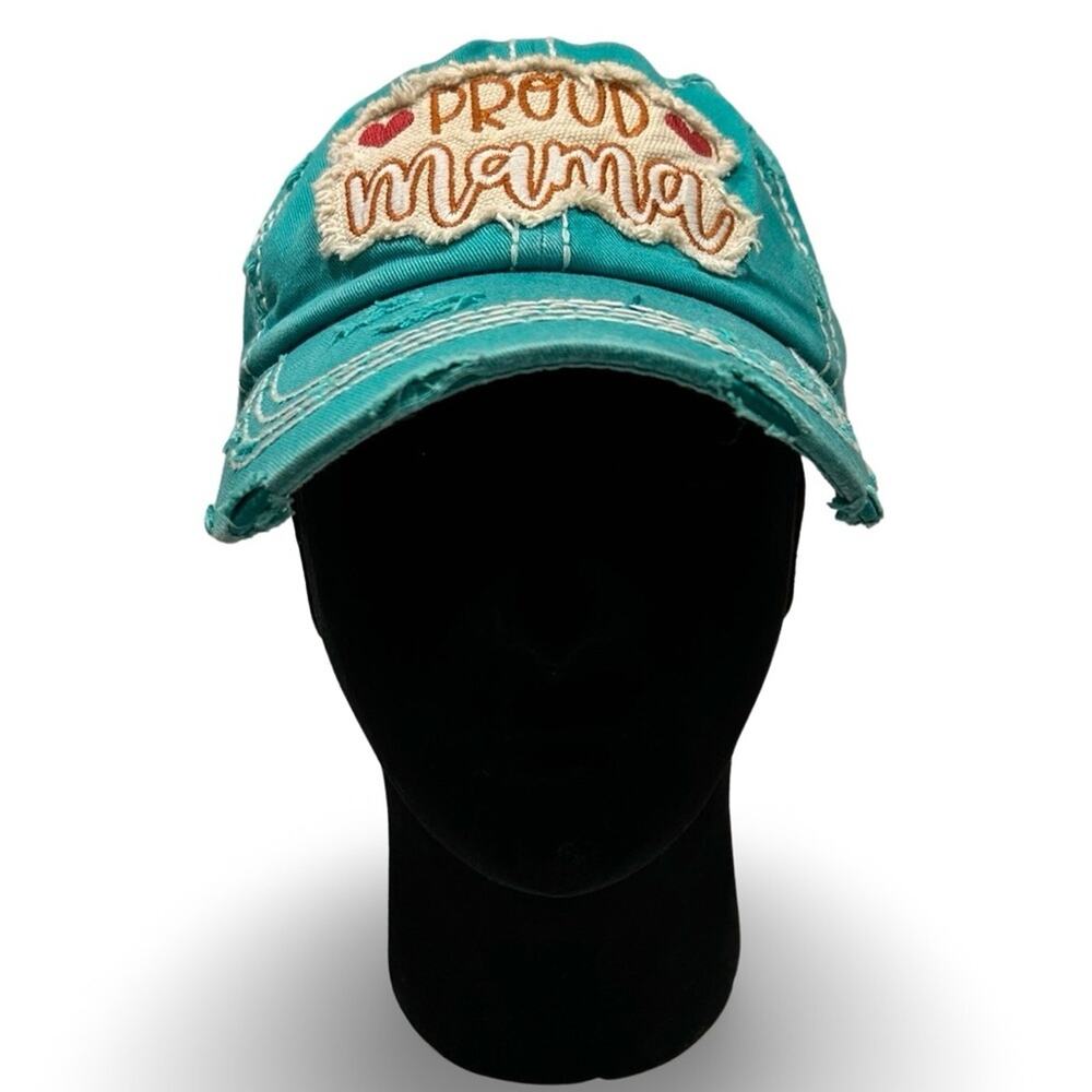Kbethos Vintage Proud Mama Baseball Cap OS Distressed Graphic Hat Adjustable